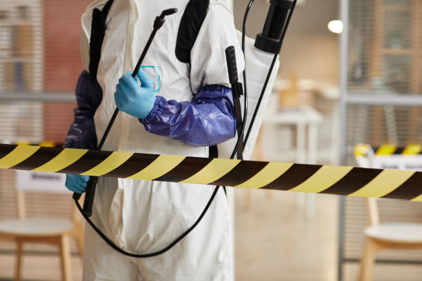 Professional Biohazard Cleanup technician working in Junction City, WI